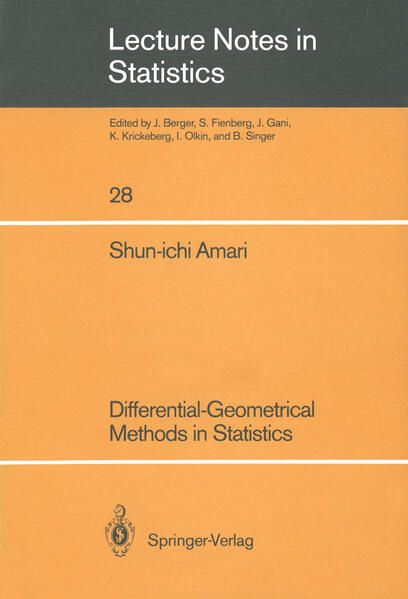 Produktbild: Differential-Geometrical Methods in Statistics