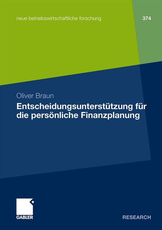 Produktbild: Entscheidungsunterst&uuml;tzung f&uuml;r die pers&ouml;nliche Finanzplanung