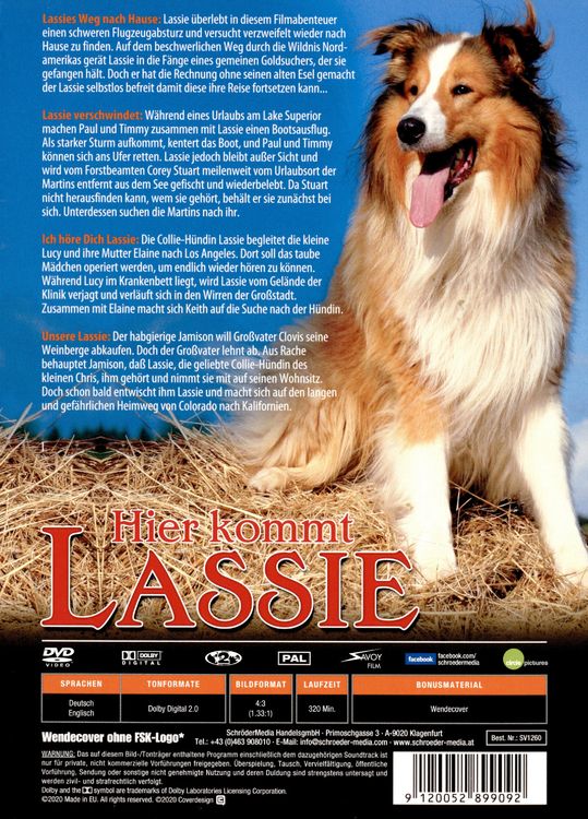 Produktbild: Hier kommt Lassie [4 DVDs]