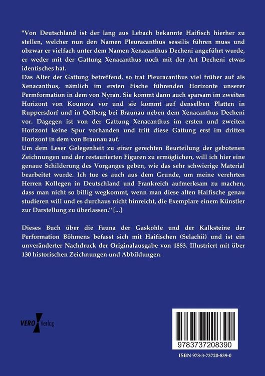 Produktbild: Fauna der Gaskohle und der Kalksteine der Performation B&ouml;hmens