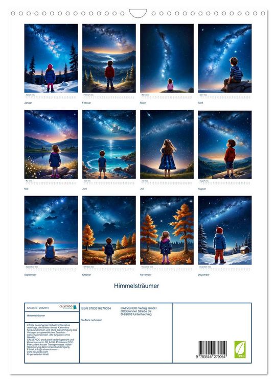 Produktbild: Himmelstr&auml;umer (Wandkalender 2026 DIN A3 hoch), CALVENDO Monatskalender