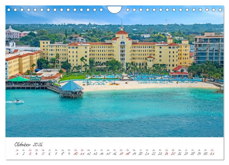 Produktbild: Nassau - Stadt mit karibischem Flair (Wandkalender 2026 DIN A4 quer), CALVENDO Monatskalender