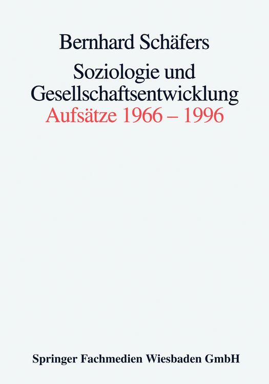Produktbild: Soziologie und Gesellschaftsentwicklung