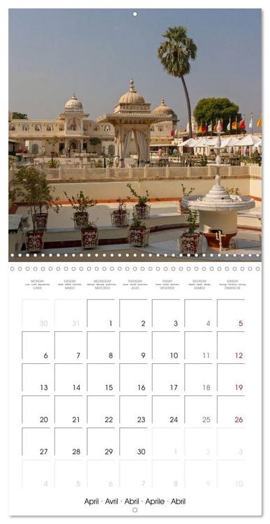 Produktbild: COLOURS OF INDIA (Wall Calendar 2026 12 &times; 12 Inch) CALVENDO 12 Month Wall Calendar