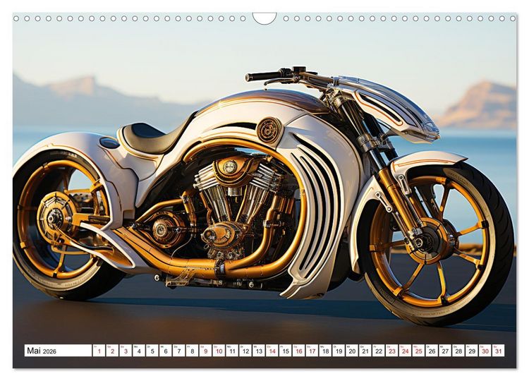 Produktbild: Futuristische Motorr&auml;der (Wandkalender 2026 DIN A3 quer), CALVENDO Monatskalender
