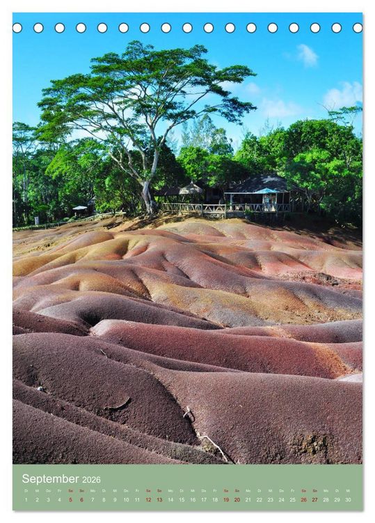 Produktbild: Erlebe mit mir das Inselparadies Mauritius (Tischkalender 2026 DIN A5 hoch), CALVENDO Monatskalender