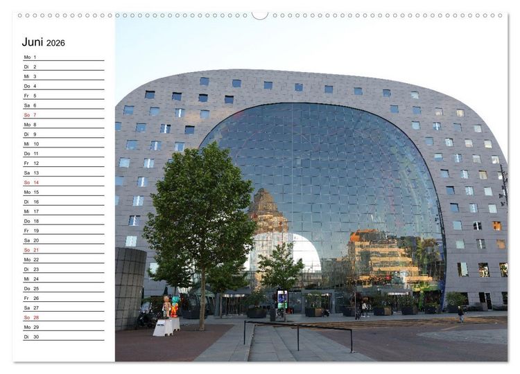 Produktbild: Holl&auml;ndische Architektur Geburtstagskalender (hochwertiger Premium Wandkalender 2026 DIN A2 quer), Kunstdruck in Hochglanz