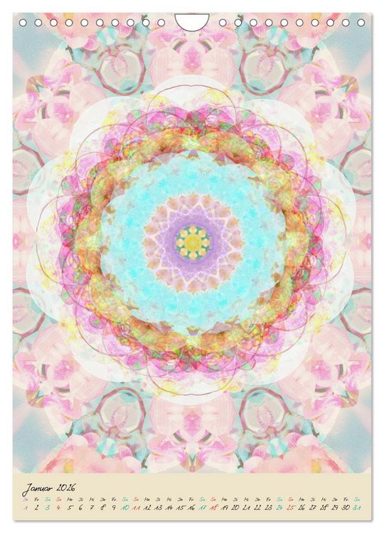 Produktbild: MANDALAS DES LICHTS (Wandkalender 2026 DIN A4 hoch), CALVENDO Monatskalender