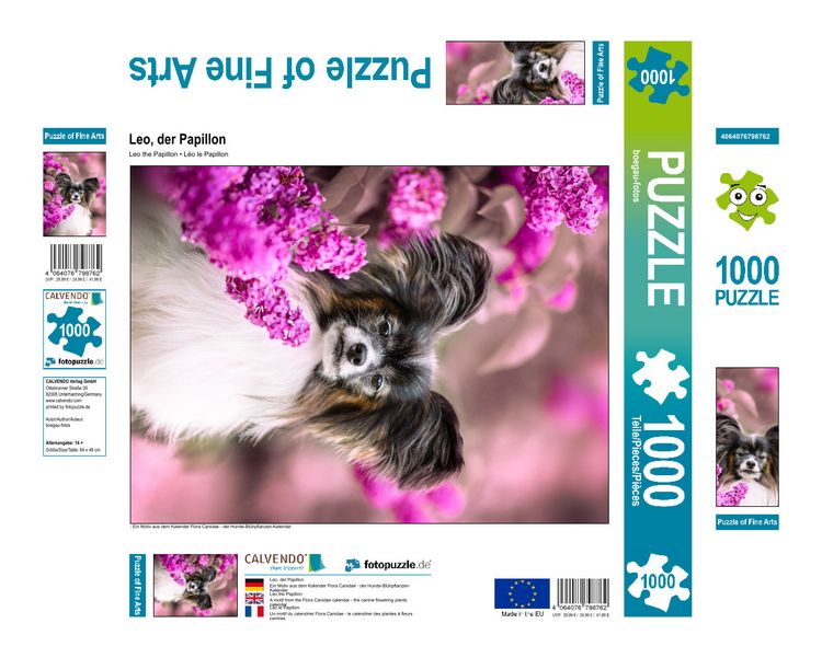 Produktbild: CALVENDO Puzzle Leo, der Papillon 1000 Teile Lege-Gr&ouml;&szlig;e 480 x 640 cm Foto-Puzzle Bild von None boegau-fotos