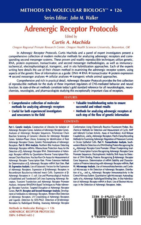 Produktbild: Adrenergic Receptor Protocols