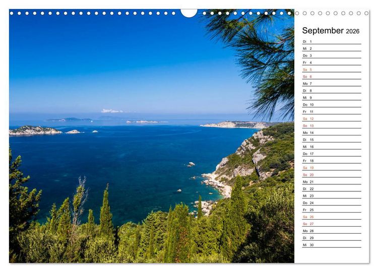 Produktbild: Griechische Inseln im Ionischen Meer (Wandkalender 2026 DIN A3 quer), CALVENDO Monatskalender