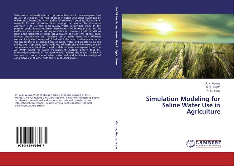 Produktbild: Simulation Modeling for Saline Water Use in Agriculture