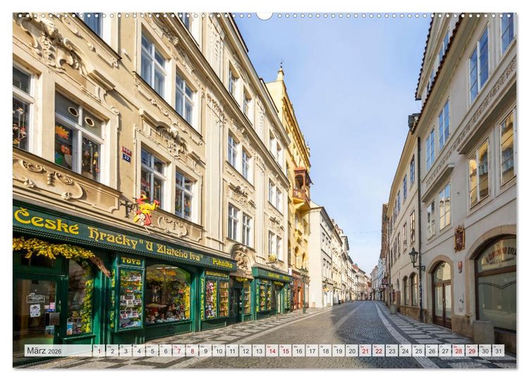 Produktbild: PRAG Impressionen bei Tag und Nacht (hochwertiger Premium Wandkalender 2026 DIN A2 quer), Kunstdruck in Hochglanz
