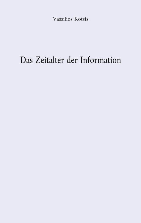 Produktbild: Das Zeitalter der Information