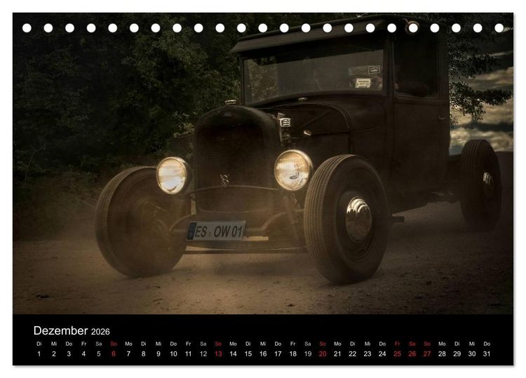 Produktbild: Custom Cars - Autos die begeistern (Tischkalender 2026 DIN A5 quer), CALVENDO Monatskalender