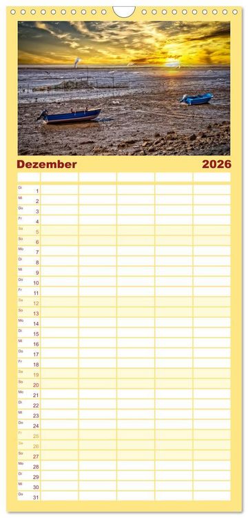 Produktbild: Familienplaner 2026 - 12 wundersch&ouml;ne Sehensw&uuml;rdigkeiten in Deutschland mit 5 Spalten (Wandkalender, 21 x 45 cm) CALVENDO