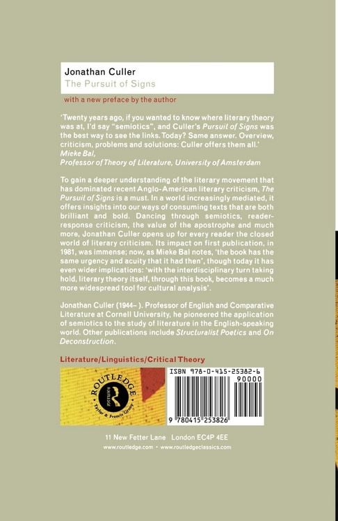 Produktbild: The Pursuit of Signs