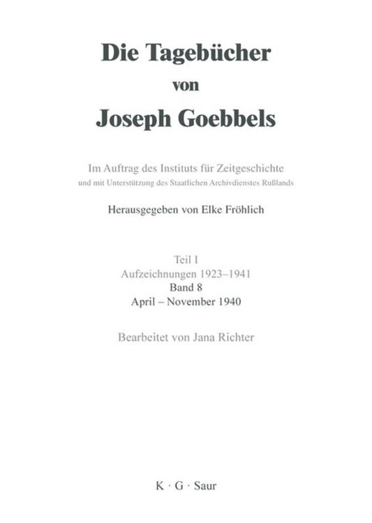Produktbild: April - November 1940