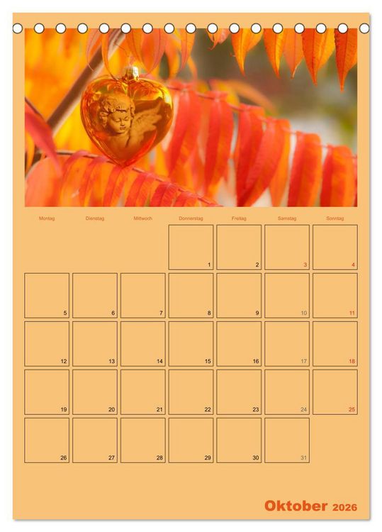 Produktbild: Monatsplaber f&uuml;r flei&szlig;ige Engel (Tischkalender 2026 DIN A5 hoch), CALVENDO Monatskalender