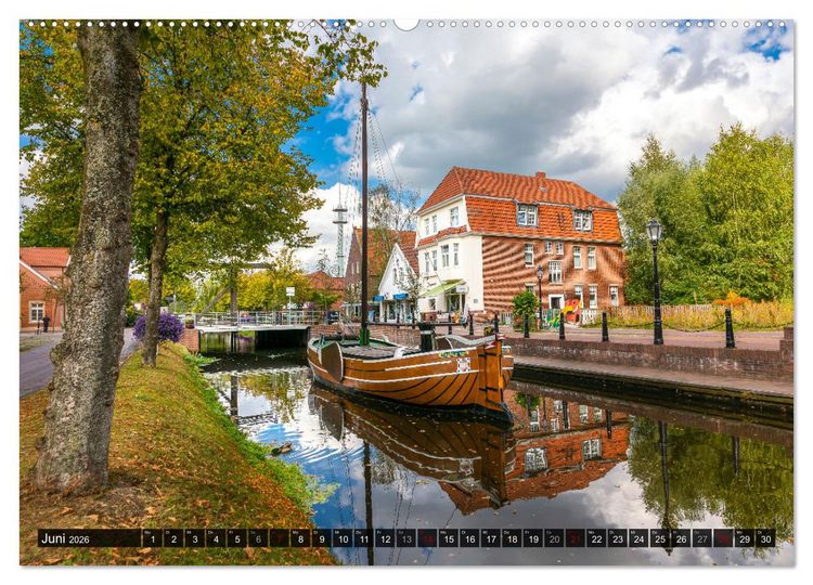 Produktbild: Papenburg - Venedig des Nordens (hochwertiger Premium Wandkalender 2026 DIN A2 quer), Kunstdruck in Hochglanz