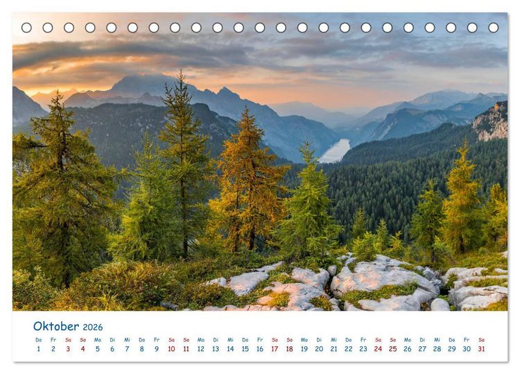 Produktbild: Der K&ouml;nigssee Perle unter dem Watzmann (Tischkalender 2026 DIN A5 quer), CALVENDO Monatskalender