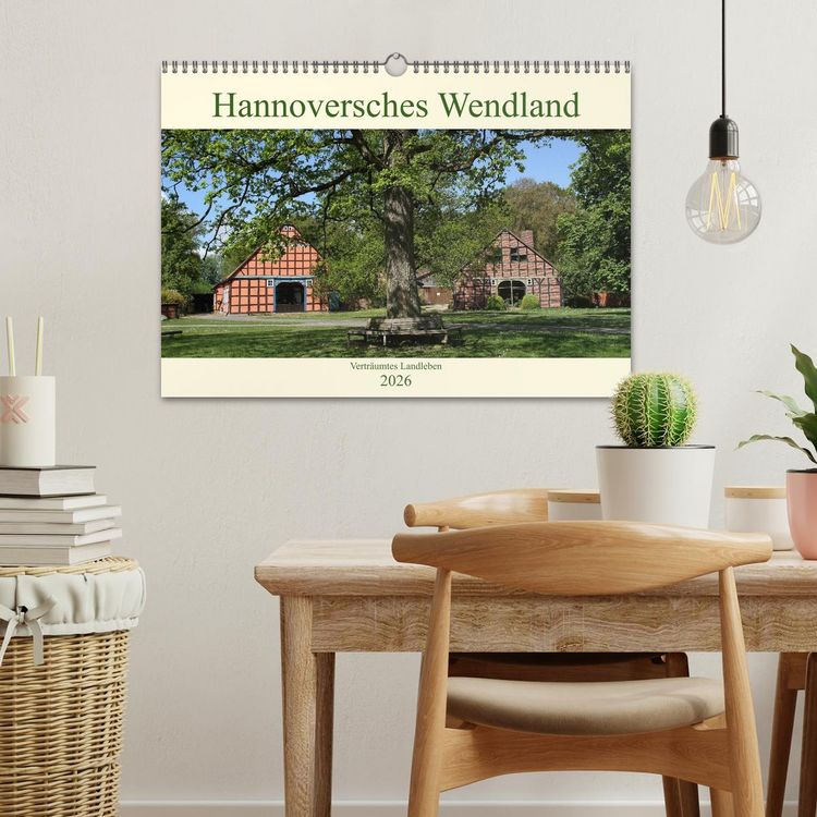 Produktbild: Hannoversches Wendland Vertr&auml;umtes Landleben (Wandkalender 2026 DIN A3 quer), CALVENDO Monatskalender