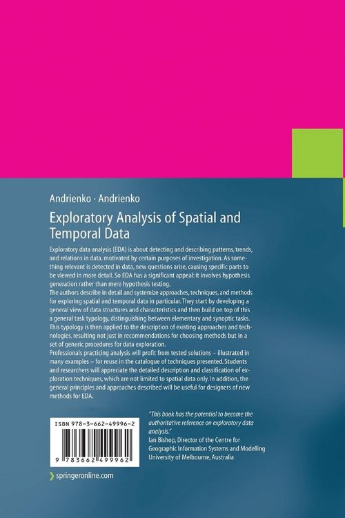 Produktbild: Exploratory Analysis of Spatial and Temporal Data