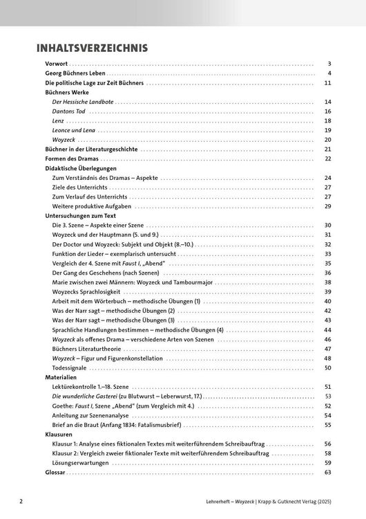 Produktbild: Woyzeck &ndash; Georg B&uuml;chner &ndash; Lehrerheft