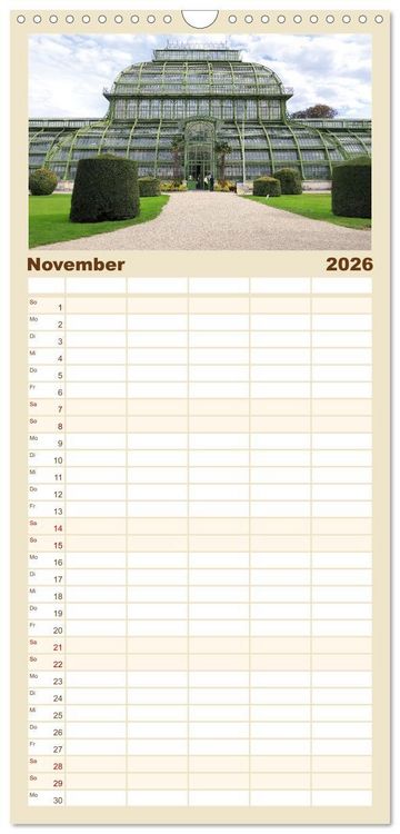 Produktbild: Familienplaner 2026 - Bezauberndes Wien mit 5 Spalten (Wandkalender, 21 x 45 cm) CALVENDO