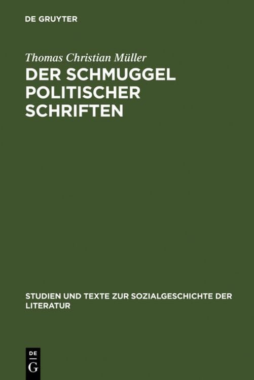 Produktbild: Der Schmuggel politischer Schriften