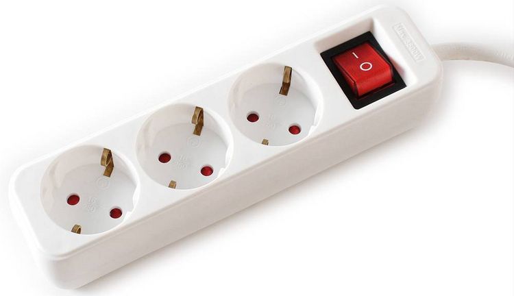 Produktbild: Value 19.99.1078 Steckdosenleiste mit Schalter Wei&szlig; Schutzkontakt 1St.