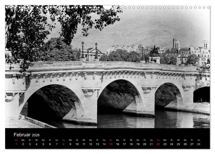 Produktbild: Streifzug durch Paris (Wandkalender 2026 DIN A3 quer), CALVENDO Monatskalender