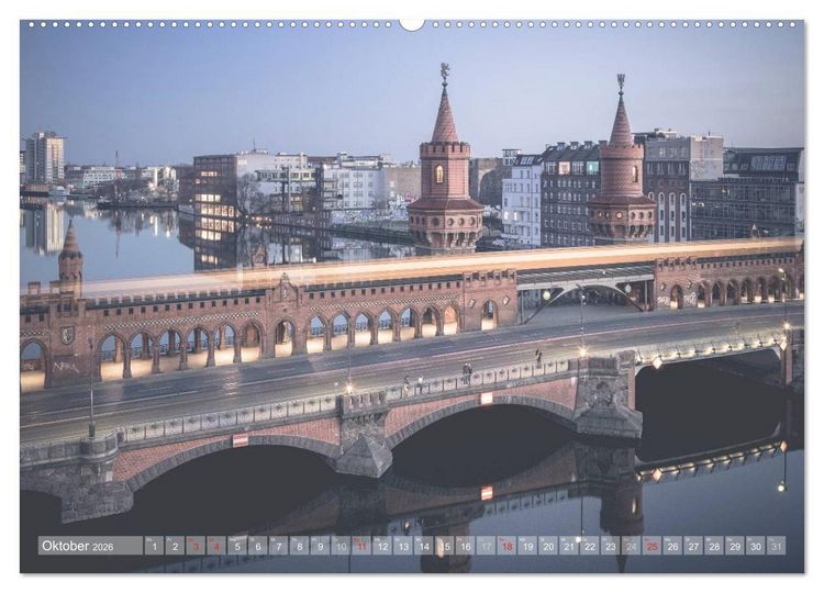 Produktbild: Berlin Citylights (Wandkalender 2026 DIN A2 quer), CALVENDO Monatskalender
