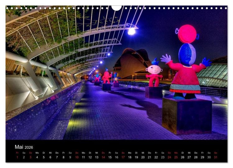 Produktbild: Moderne Architektur in Valencia (Wandkalender 2026 DIN A3 quer), CALVENDO Monatskalender