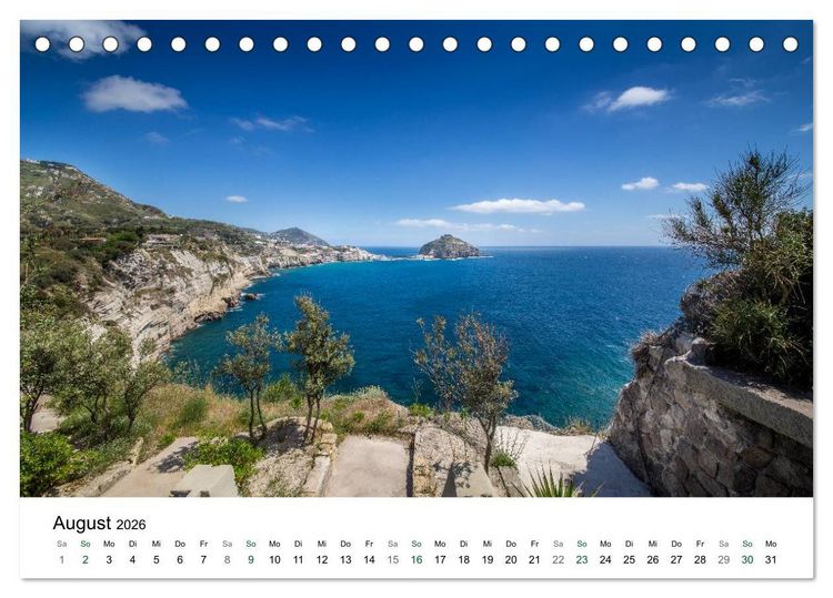 Produktbild: Ischia - Isola verde (Tischkalender 2026 DIN A5 quer), CALVENDO Monatskalender