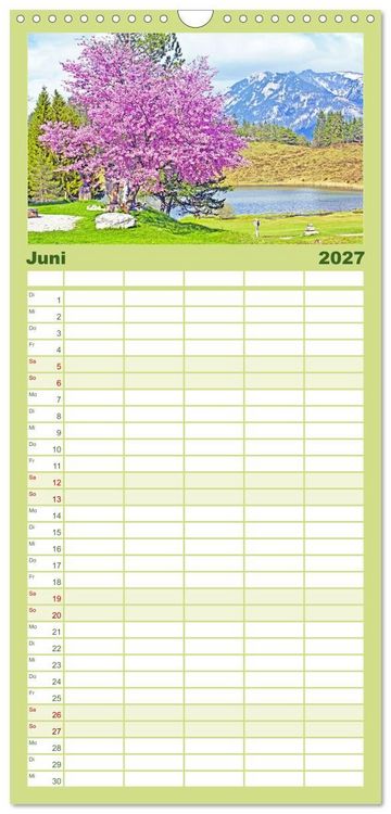 Produktbild: Familienplaner 2027 - MITTENWALD Eine Perle im Oberen Isartal mit 5 Spalten (Wandkalender, 21 x 45 cm) CALVENDO