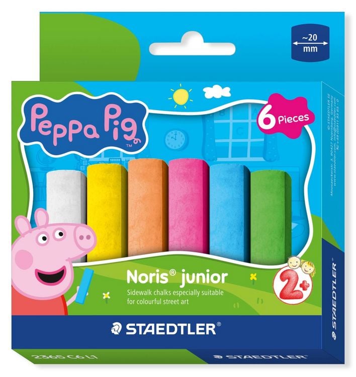Produktbild: STAEDTLER Stra&szlig;enmalkreide Noris junior Peppa Pig, 6er Set