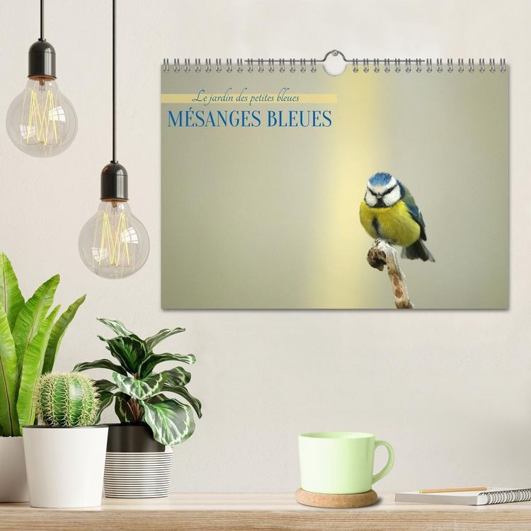 Produktbild: M&eacute;sanges bleues (Calendrier mural 2027 DIN A4 vertical), CALVENDO calendrier mensuel
