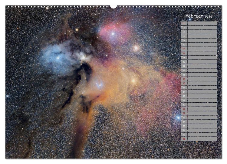 Produktbild: Deep-Sky Amateurastronomie (hochwertiger Premium Wandkalender 2026 DIN A2 quer), Kunstdruck in Hochglanz
