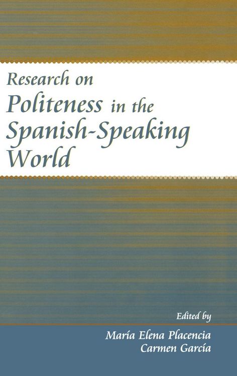 Produktbild: Research on Politeness in the Spanish-Speaking World
