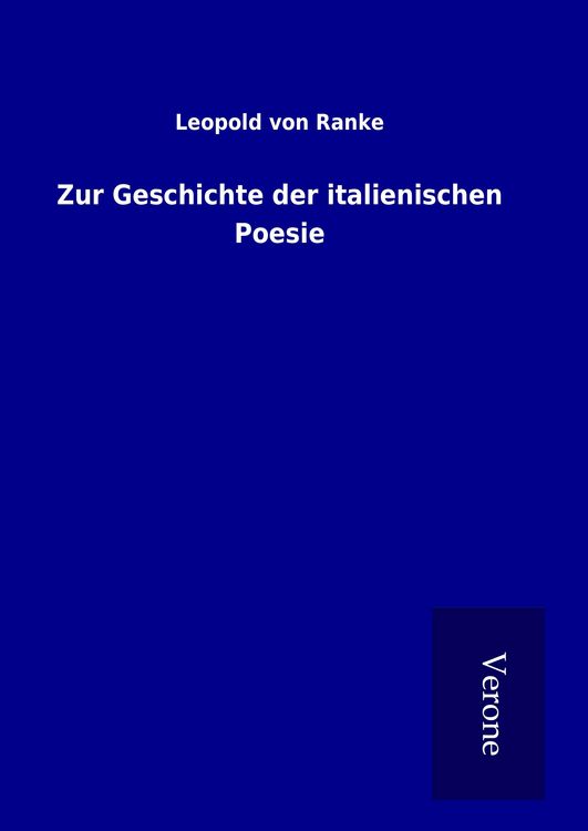 Produktbild: Zur Geschichte der italienischen Poesie