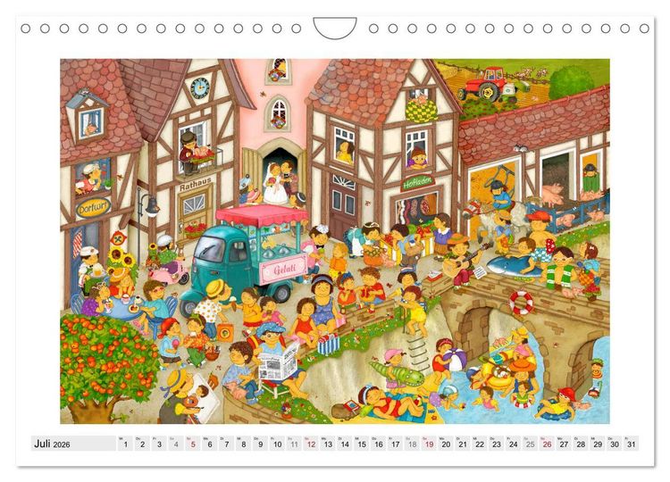 Produktbild: Meine kleine Wimmelwelt (Wandkalender 2026 DIN A4 quer), CALVENDO Monatskalender