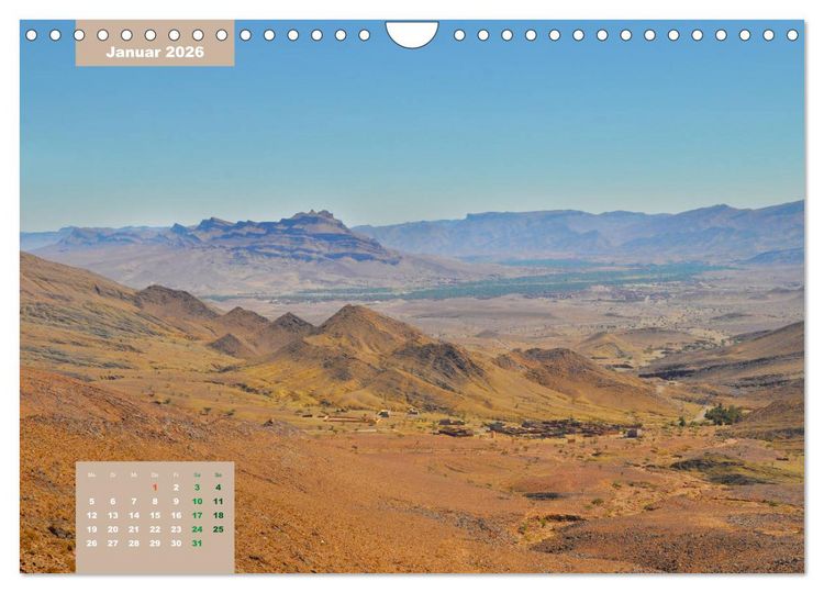 Produktbild: Erlebe mit mir das traumhafte Marokko (Wandkalender 2026 DIN A4 quer), CALVENDO Monatskalender