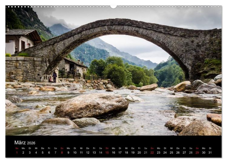 Produktbild: Grande Traversata delle Alpi - Wandern auf der GTA (hochwertiger Premium Wandkalender 2026 DIN A2 quer), Kunstdruck in Hochglanz