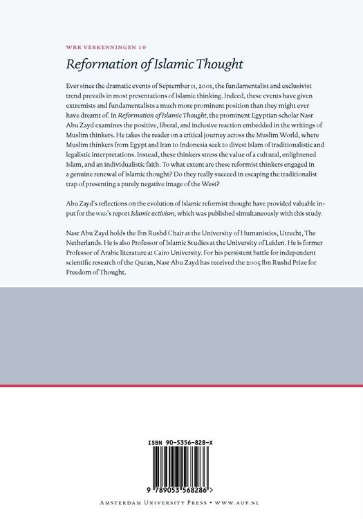 Produktbild: Reformation of Islamic Thought. A Critical Historical Analysis