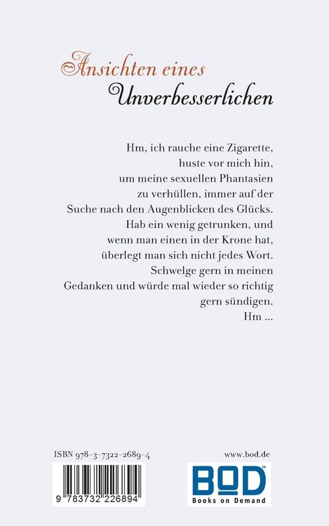 Produktbild: Ansichten eines Unverbesserlichen