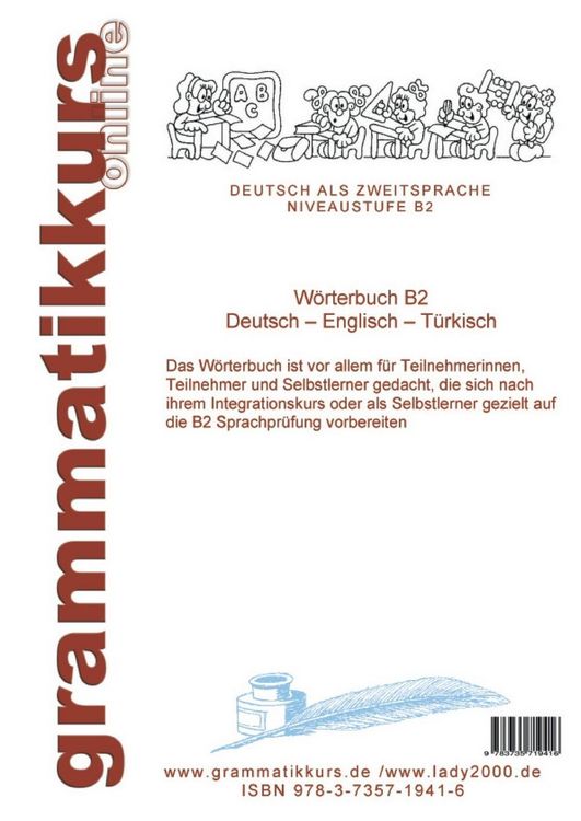 Produktbild: W&ouml;rterbuch B2 Deutsch - Englisch - T&uuml;rkisch