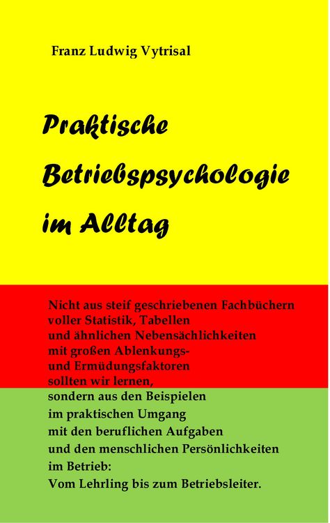 Produktbild: Praktische Betriebspsychologie im Alltag