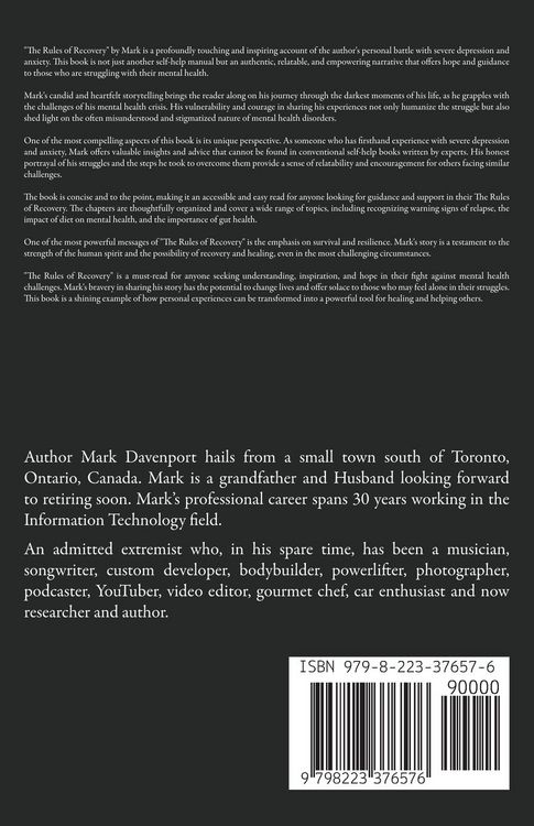 Produktbild: The Rules of Recovery - Surviving Severe Depression and Anxiety