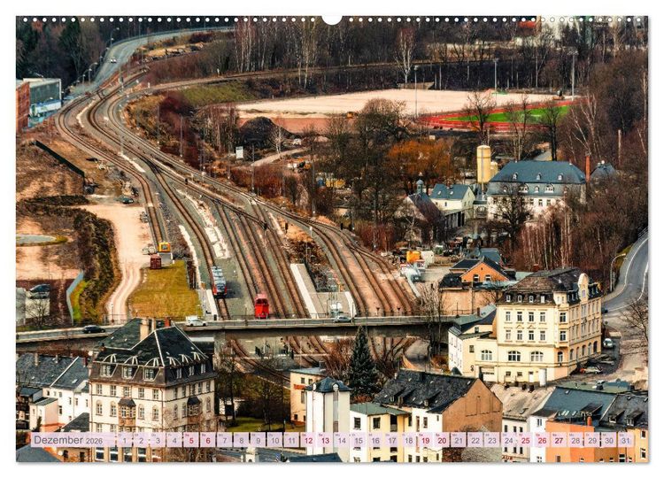 Produktbild: Aue - Bad Schlema Erzgebirge (hochwertiger Premium Wandkalender 2026 DIN A2 quer), Kunstdruck in Hochglanz